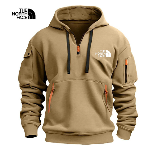 Men's winter pullover zip hoodie