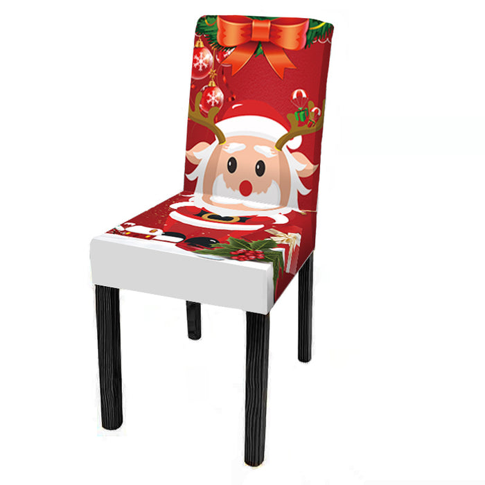 New Christmas Chair Cover Digital Print Christmas Chair Cover Christmas Dining Chair Cover Decorative Chair Cover