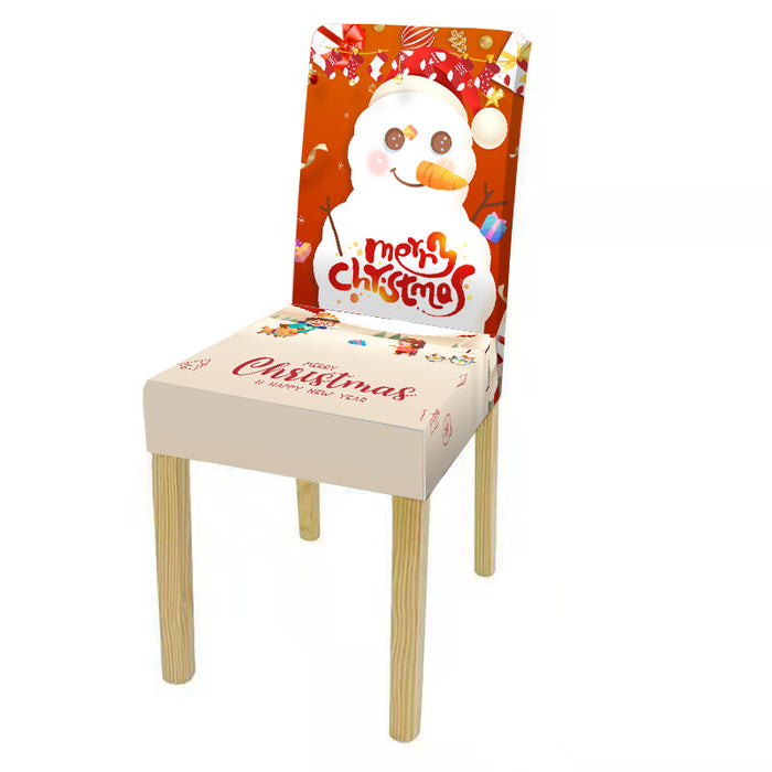 New Christmas Chair Cover Digital Print Christmas Chair Cover Christmas Dining Chair Cover Decorative Chair Cover