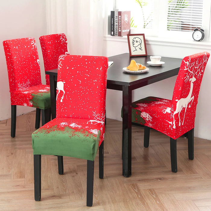 Christmas Decor Dining Room Chair Cover