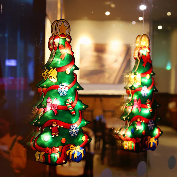 Santa Claus Led Suction Cup Window Hanging Lights