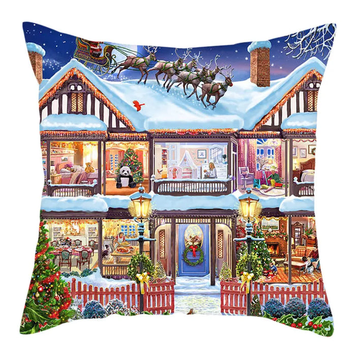 Christmas Style Animals Cushion Cover