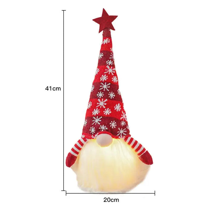 Christmas Faceless Gnome LED Santa Xmas Tree Hanging Ornament Doll Decoration For Home Pendant Gifts Ornaments Party Navidad