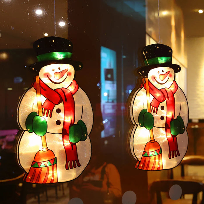 Santa Claus Led Suction Cup Window Hanging Lights