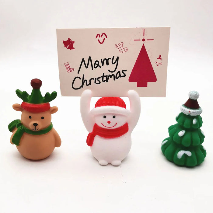 Christmas Santa Figurine Kids Toys Cake Decoration Snowman Sika Deer Doll Christmas Tree Children's Birthday Gift Props