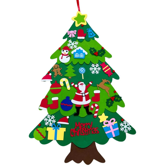 Kids DIY Felt Christmas Tree Merry Christmas Decorations