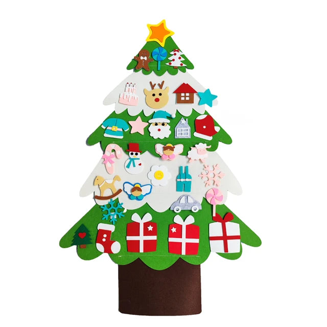 Kids DIY Felt Christmas Tree Merry Christmas Decorations