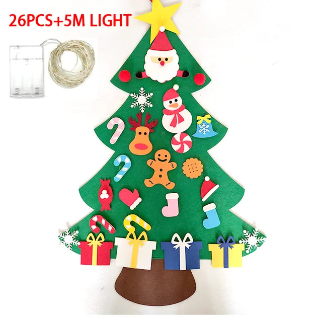 Kids DIY Felt Christmas Tree Merry Christmas Decorations