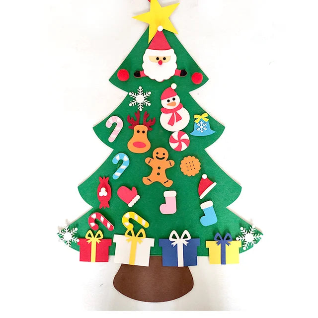 Kids DIY Felt Christmas Tree Merry Christmas Decorations