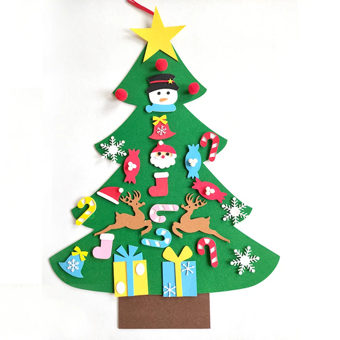 Kids DIY Felt Christmas Tree Merry Christmas Decorations