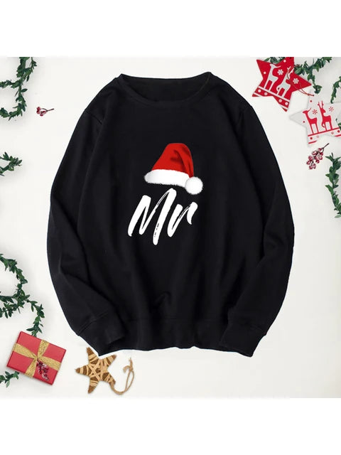 Merry Christmas Couple Sweatshirts Mr and Mrs