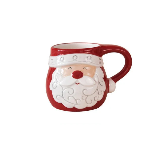 Nordic Christmas Ceramic Mug Santa Claus