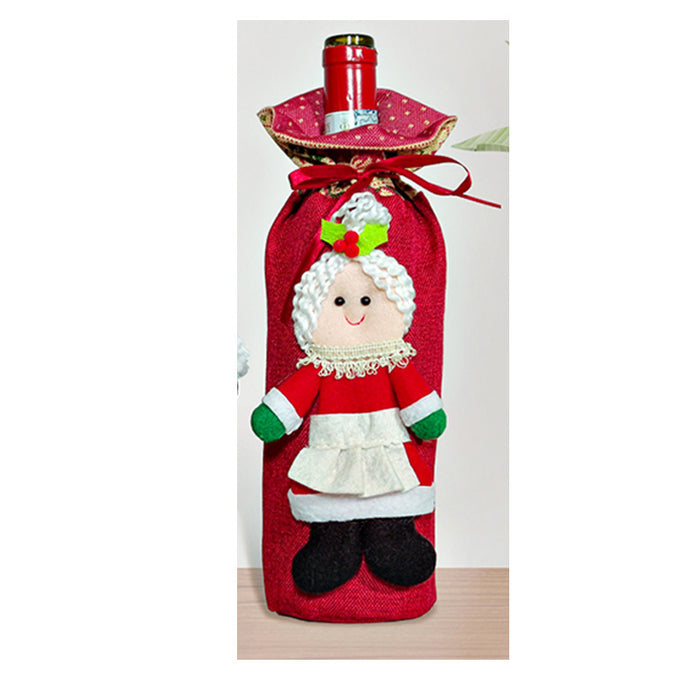 Christmas Wine Gift Box Dress Up Holiday Decoration