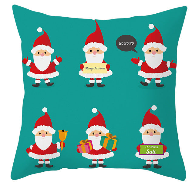 Christmas Pillow Cover Cute Peach Skin Fabric Cushion