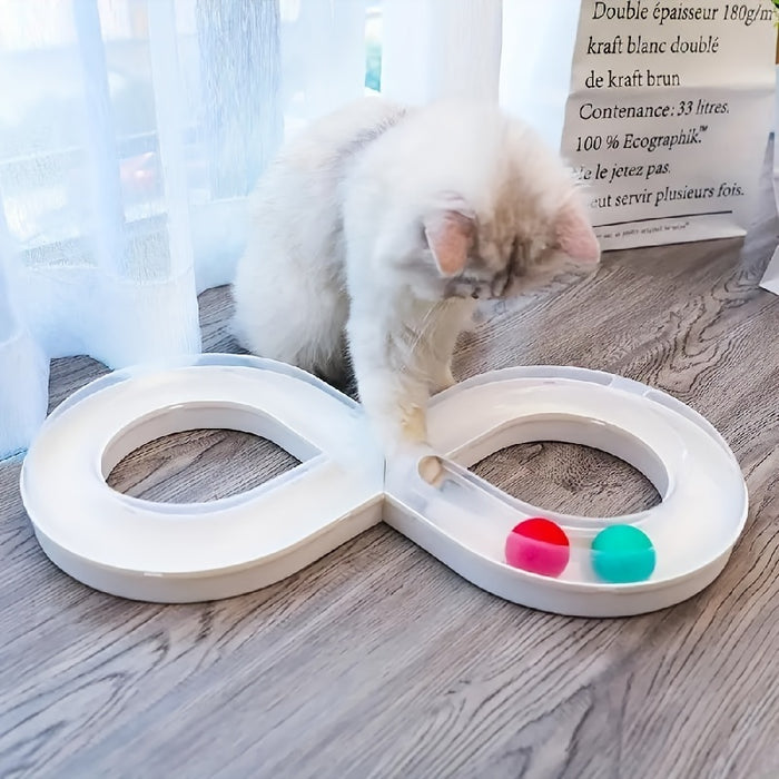 Cat Toys Self Hi To Relieve Boredom Cat Turntable Track Ball Kitten Teasing Cat Stick Pet Cat Consumption