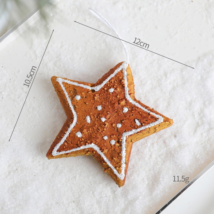 Ins Style Gingerbread Man Christmas Ball Pendant Christmas Tree Diy Internet Celebrity Ornaments