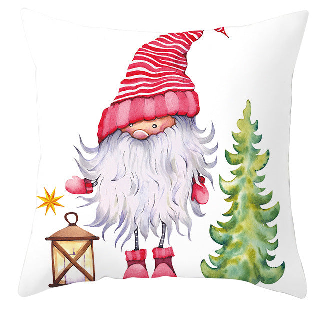 Christmas Pillow Cover Cute Peach Skin Fabric Cushion