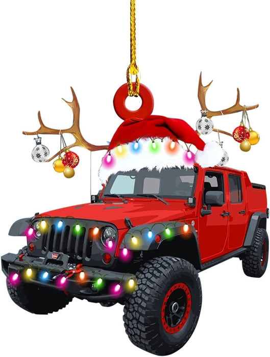 Christmas Tree Hanging Truck Decoration Pendant