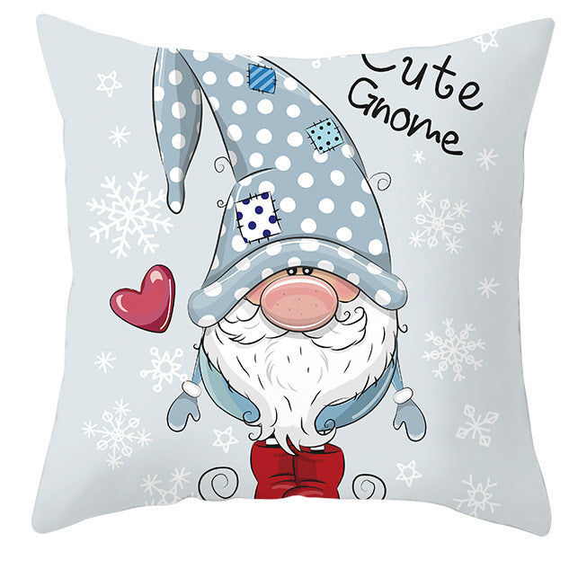 Christmas Pillow Cover Cute Peach Skin Fabric Cushion