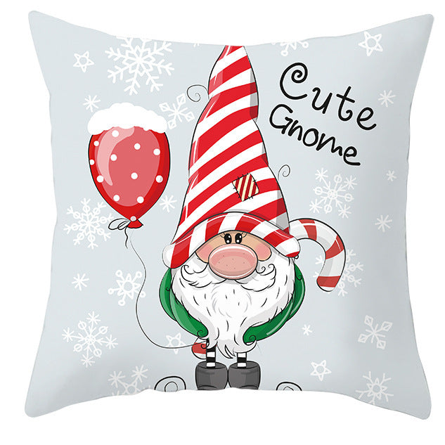 Christmas Pillow Cover Cute Peach Skin Fabric Cushion