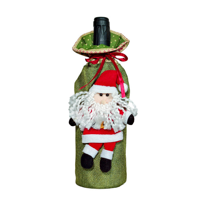 Christmas Wine Gift Box Dress Up Holiday Decoration