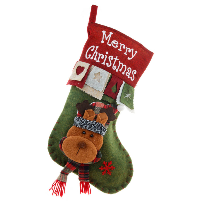 MerryChristmas Santa Snowman Three-dimensional Gift Bag