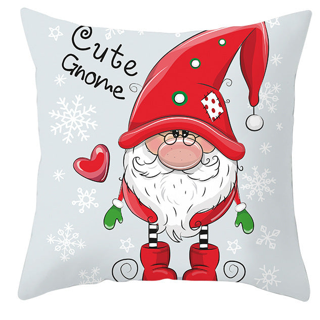 Christmas Pillow Cover Cute Peach Skin Fabric Cushion