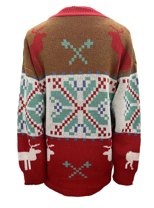 Knitted Cardigan Christmas Sweater Coat