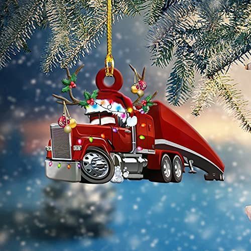 Christmas Tree Hanging Truck Decoration Pendant