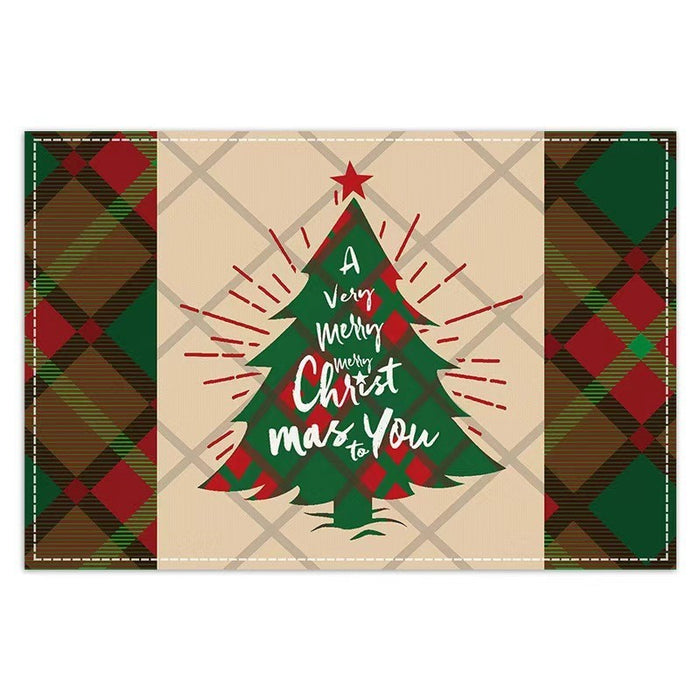 Christmas Water Draining Pad Diatom Ooze Placemat