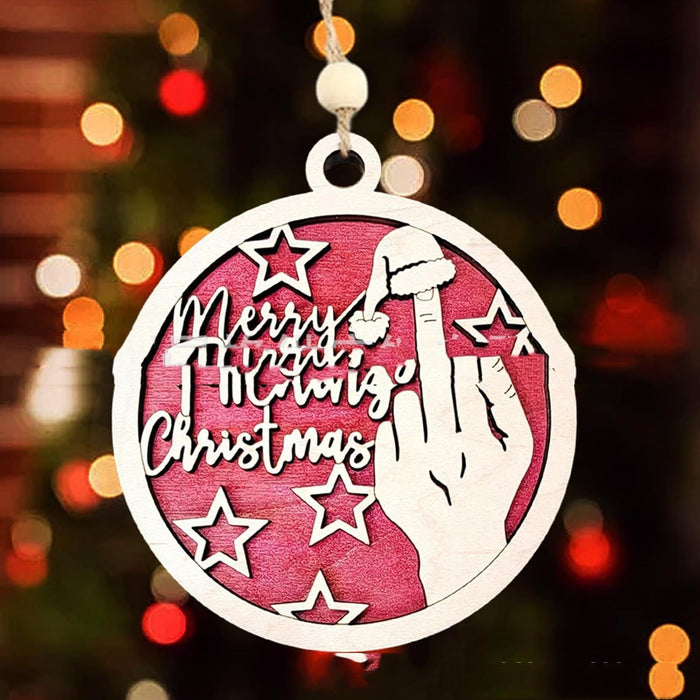 Humorous Christmas Tree Hanging Ornaments