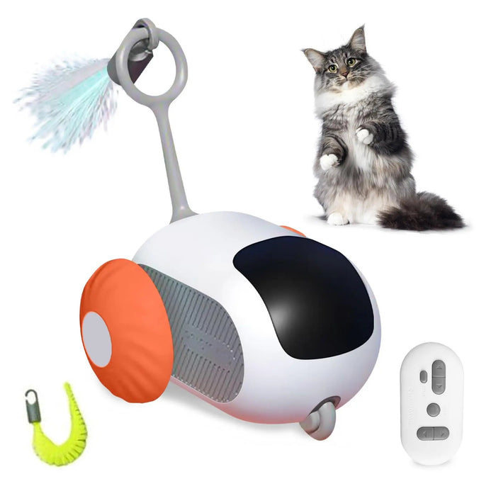 Smart Cat Toy 2 Modes Automatic Moving Remote Controlled Toy Car For Cats Dogs Interactive