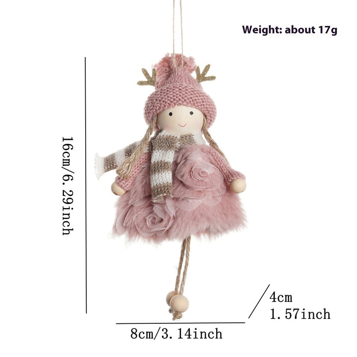 Christmas Decorations Ins Cute Wind Antlers Angel Girls' Doll Doll